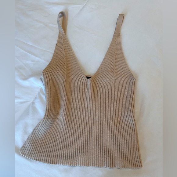 @SHEIN Knit tan top 🙈🤍 size: S // GREAT QUALITY - Picture 3 of 5